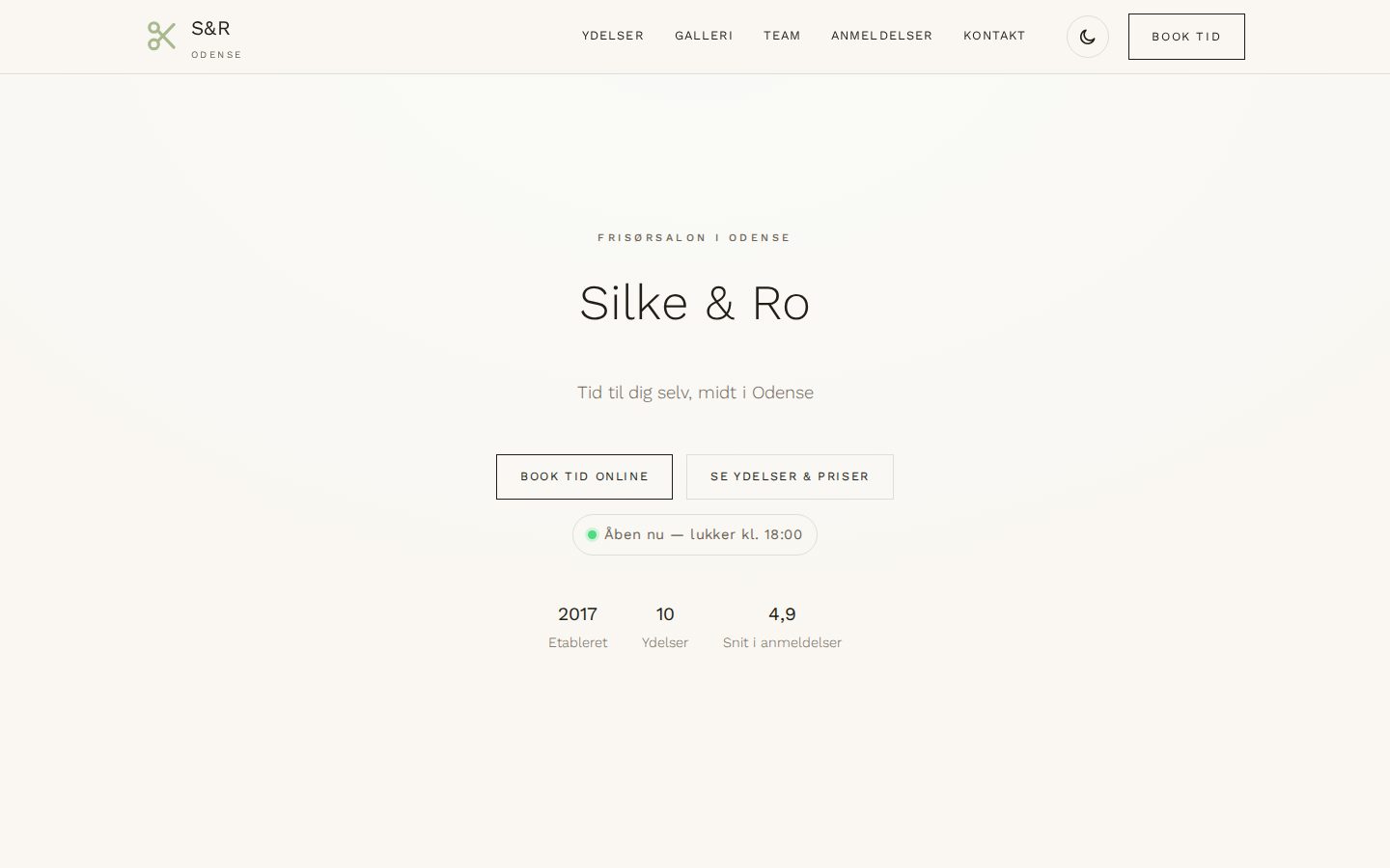 Forside for day spaet Silke og Ro